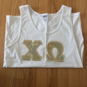 Chi Omega Letter Tank